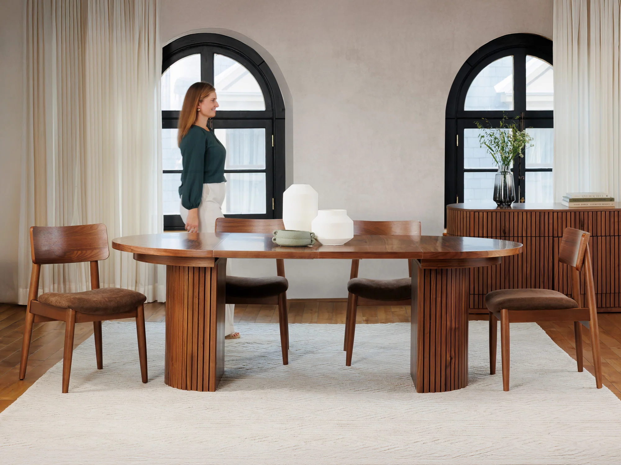 Transformer Round Dining Table & 4 Chairs - Image 26