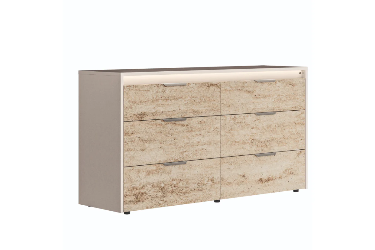 Tullia Upholstered Bed With Storage & Dresser & Mirror & Nightstand - Image 4