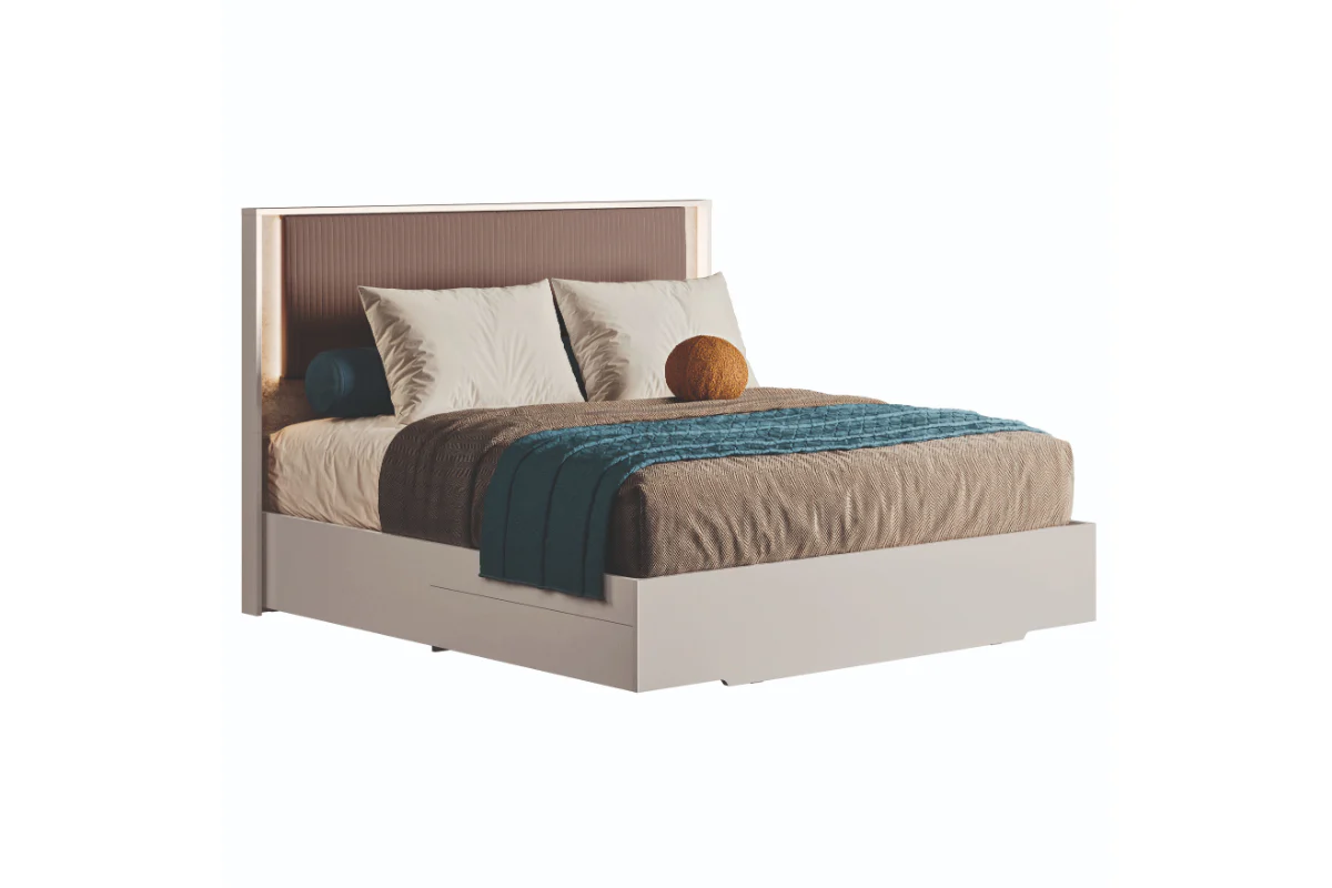 Tullia Upholstered Panel Bed With Storage - Image 11