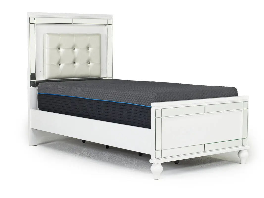 Valentino Panel Bed & Dresser & Mirror & Nightstand - Image 12