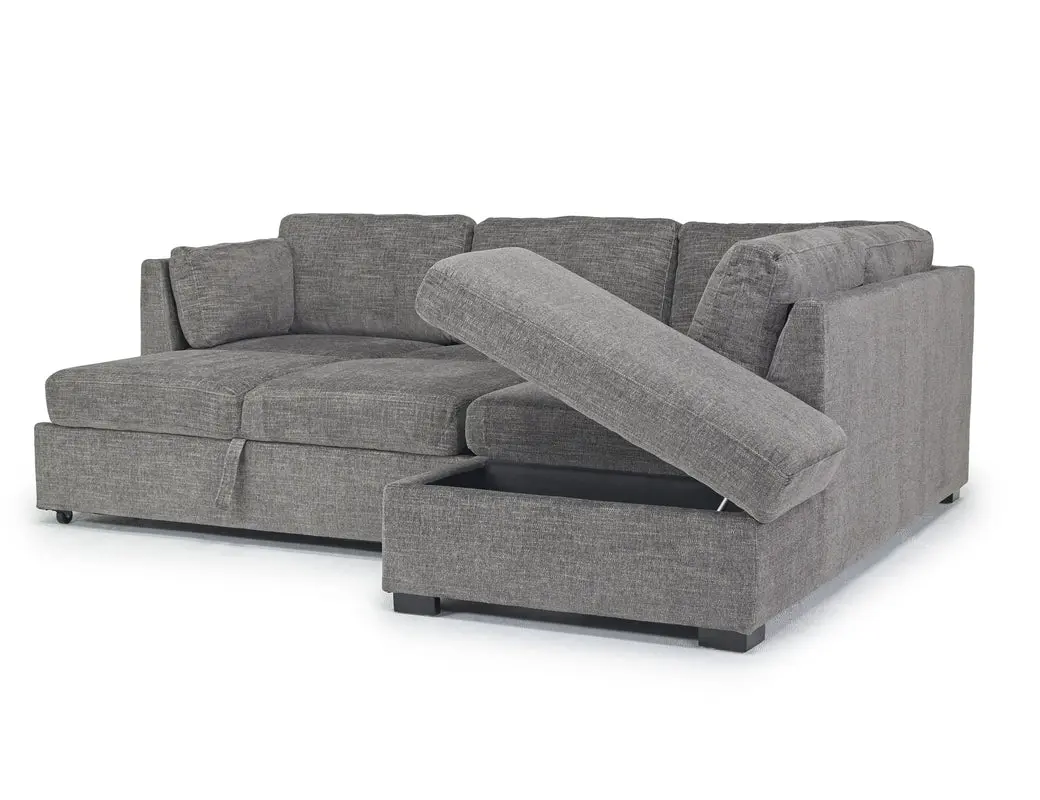 Vivian Full Pullout Sofa Sleeper Tux Chaise - Image 10