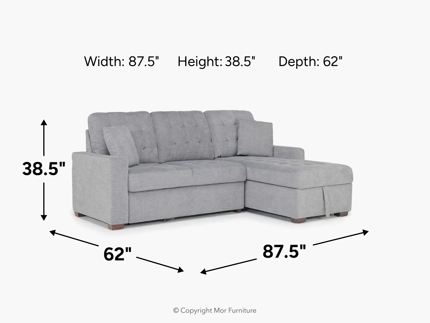Waitsfield Full Pullout Sofa Chaise - Image 17