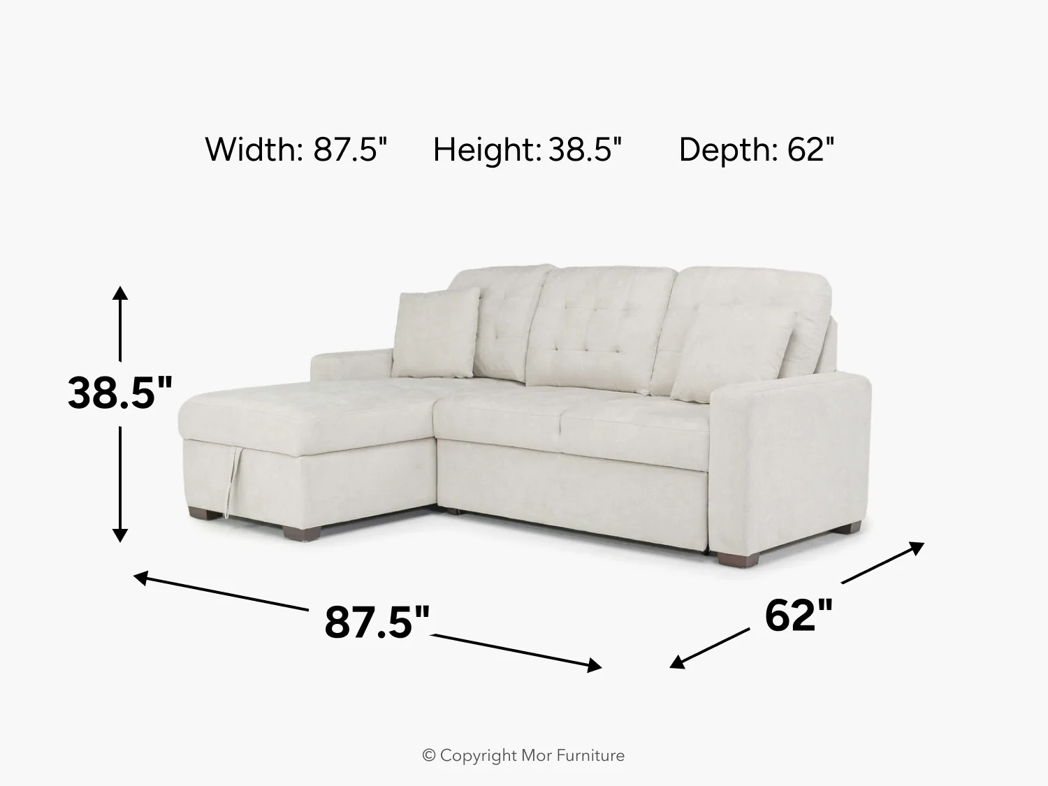 Waitsfield Full Pullout Sofa Chaise - Image 29