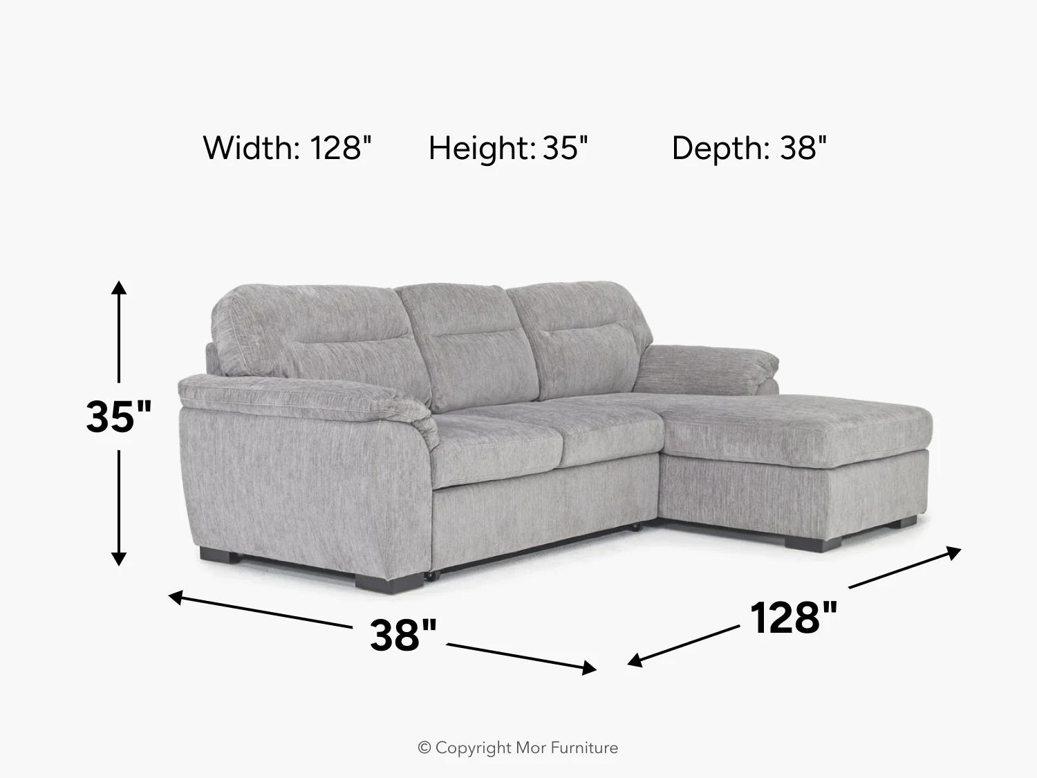Wanda Full Pullout Sofa Chaise - Image 16