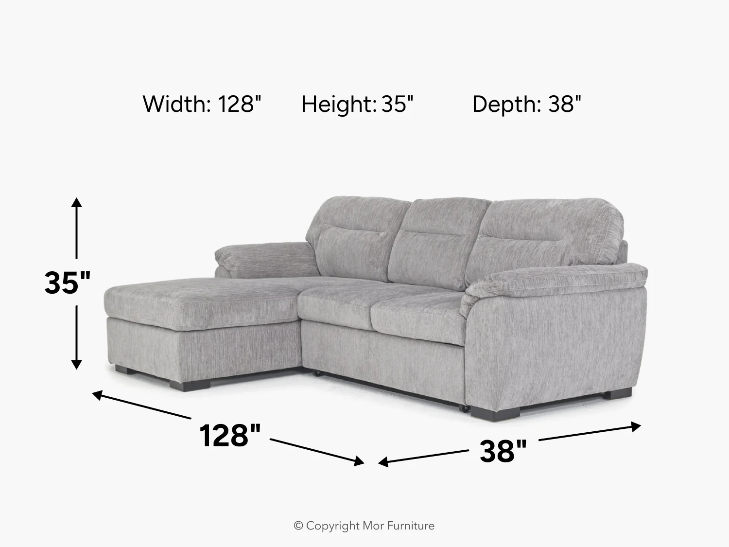 Wanda Full Pullout Sofa Chaise - Image 8