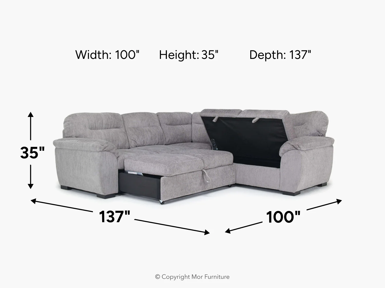 Wanda Full Tux Sleeper Sectional - Image 25