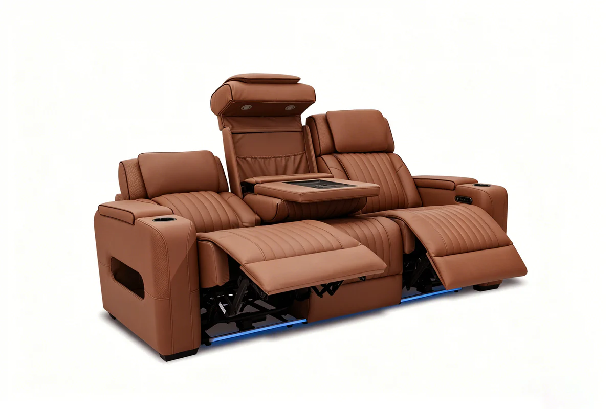 Watton 2 Power Theater Sofa & Recliner - Image 7