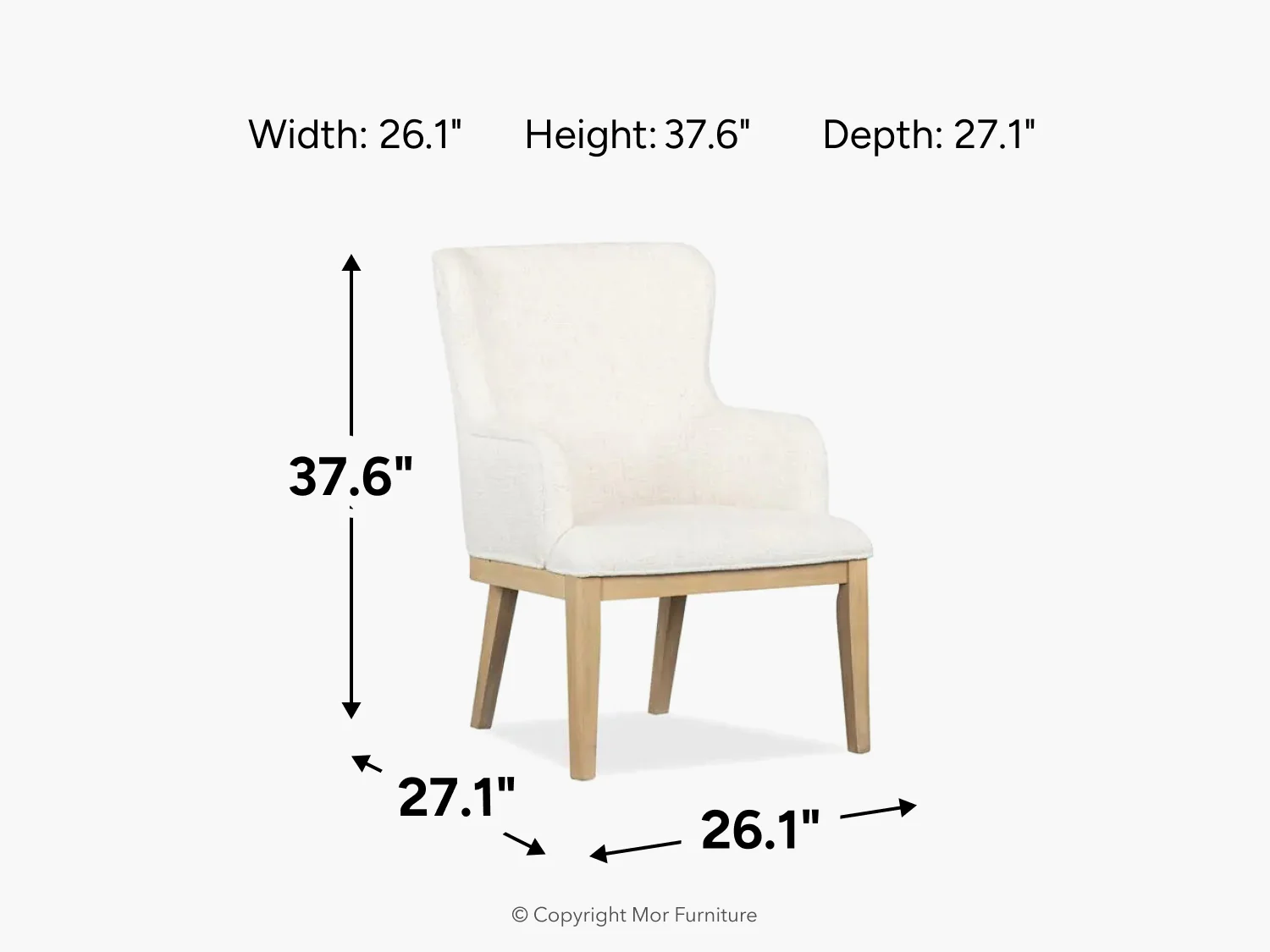 White Oak Arm Chair - Image 10