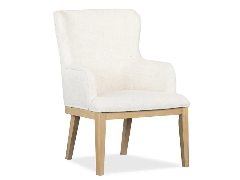 White Oak Dining Table & 4 Chairs & 2 Arm Chairs - Image 5