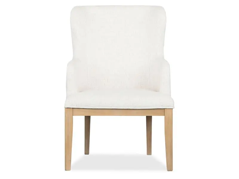 White Oak Dining Table & 4 Chairs & 2 Arm Chairs - Image 6