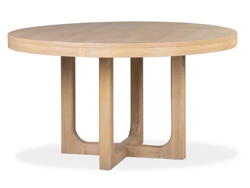 White Oak Round Dining Table & 4 Chairs - Image 2