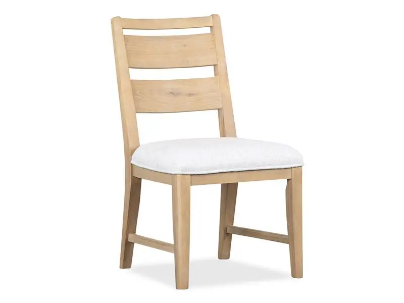 White Oak Round Dining Table & 4 Chairs - Image 4