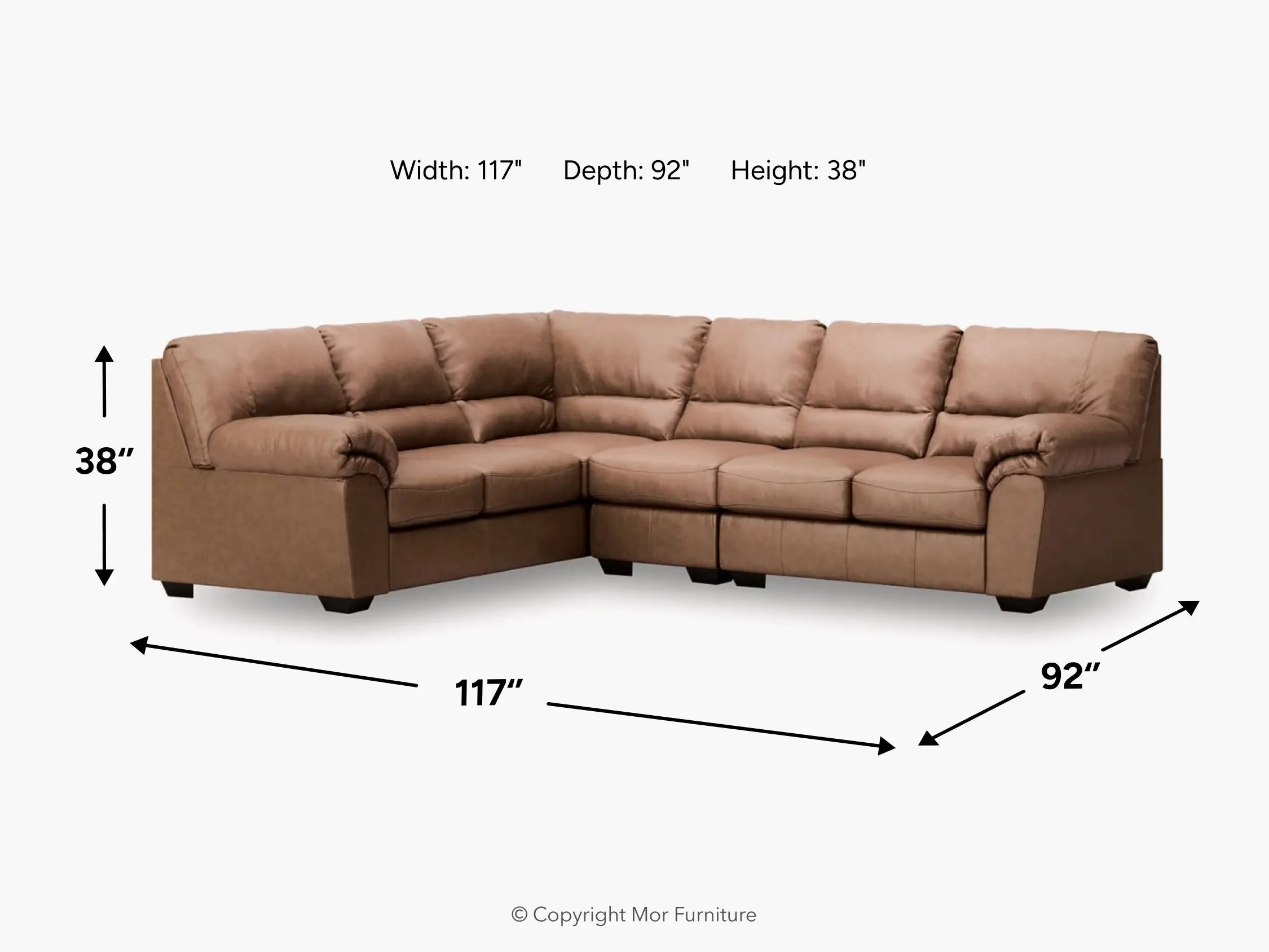 Whitlock Tux Sofa Sectional - Image 4