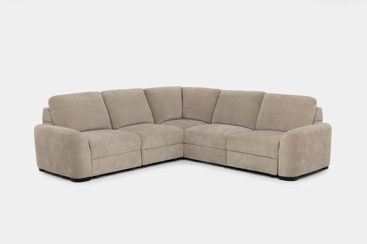 Wynn 5 Piece Power Sliding Sectional With Power Armless Slider