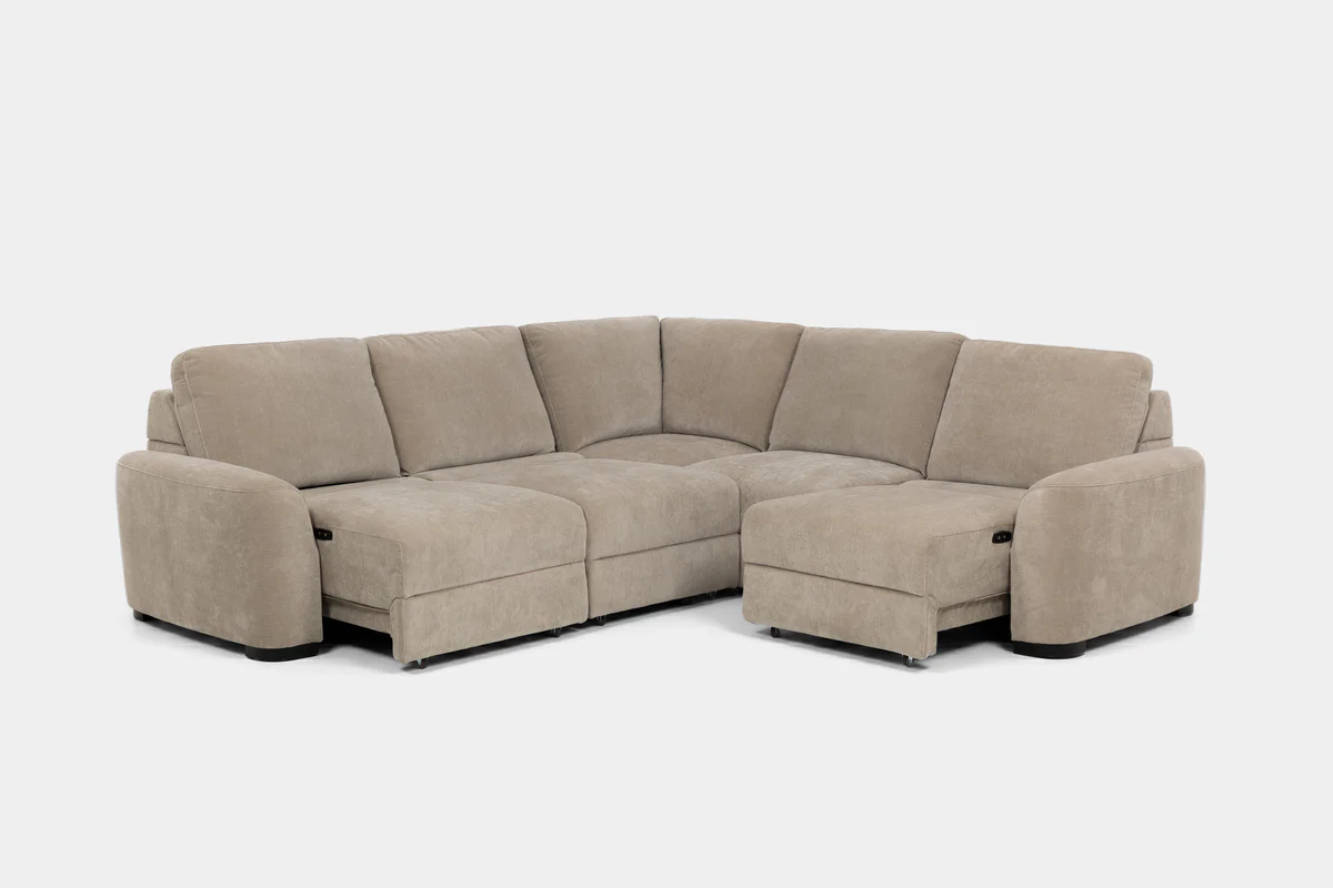 Wynn 5 Piece Power Sliding Sectional With Power Armless Slider - Image 3