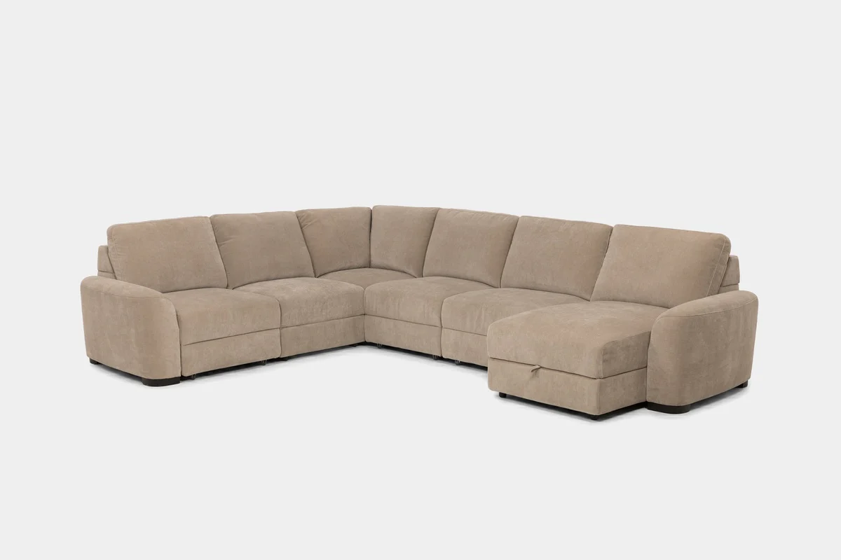 Wynn 6 Piece Power Sliding Sectional With Chaise & Armless Slider - Image 12