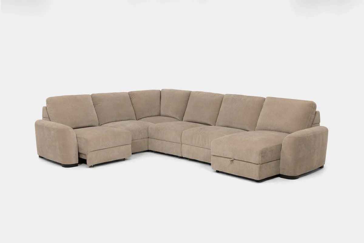 Wynn 6 Piece Power Sliding Sectional With Chaise & Armless Slider - Image 13
