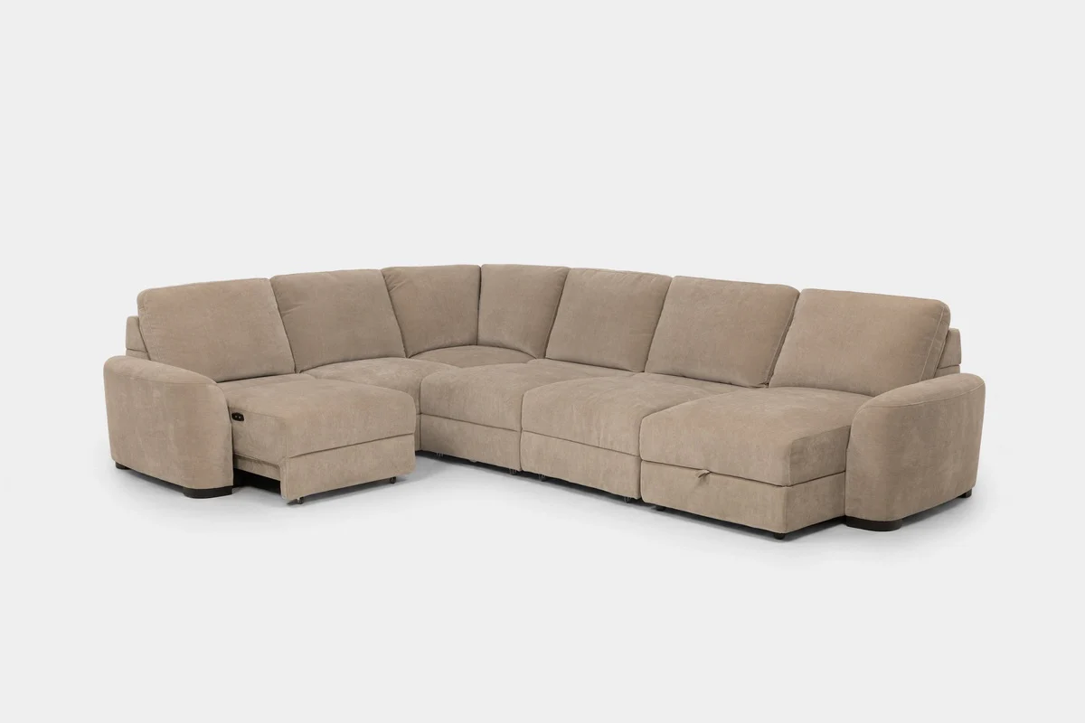 Wynn 6 Piece Power Sliding Sectional With Chaise & Armless Slider - Image 14
