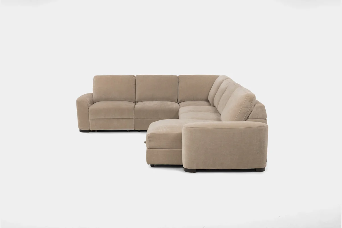 Wynn 6 Piece Power Sliding Sectional With Chaise & Armless Slider - Image 17