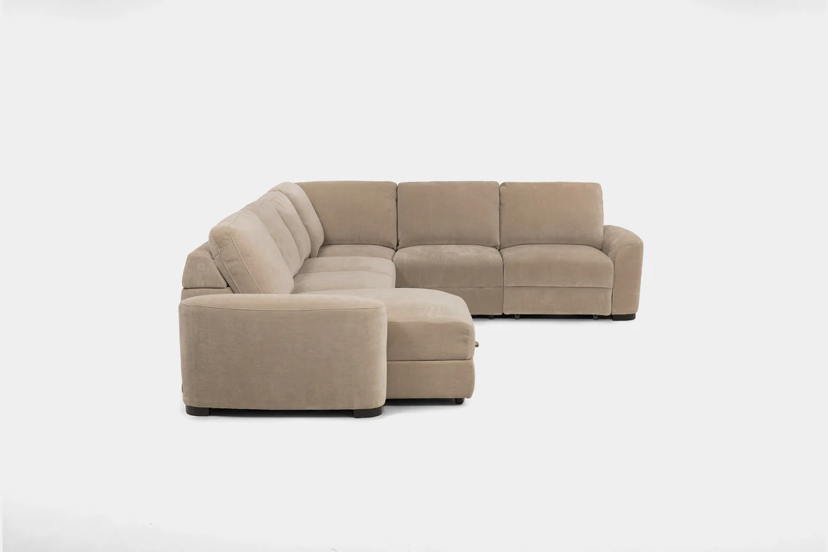 Wynn 6 Piece Power Sliding Sectional With Chaise & Armless Slider - Image 6