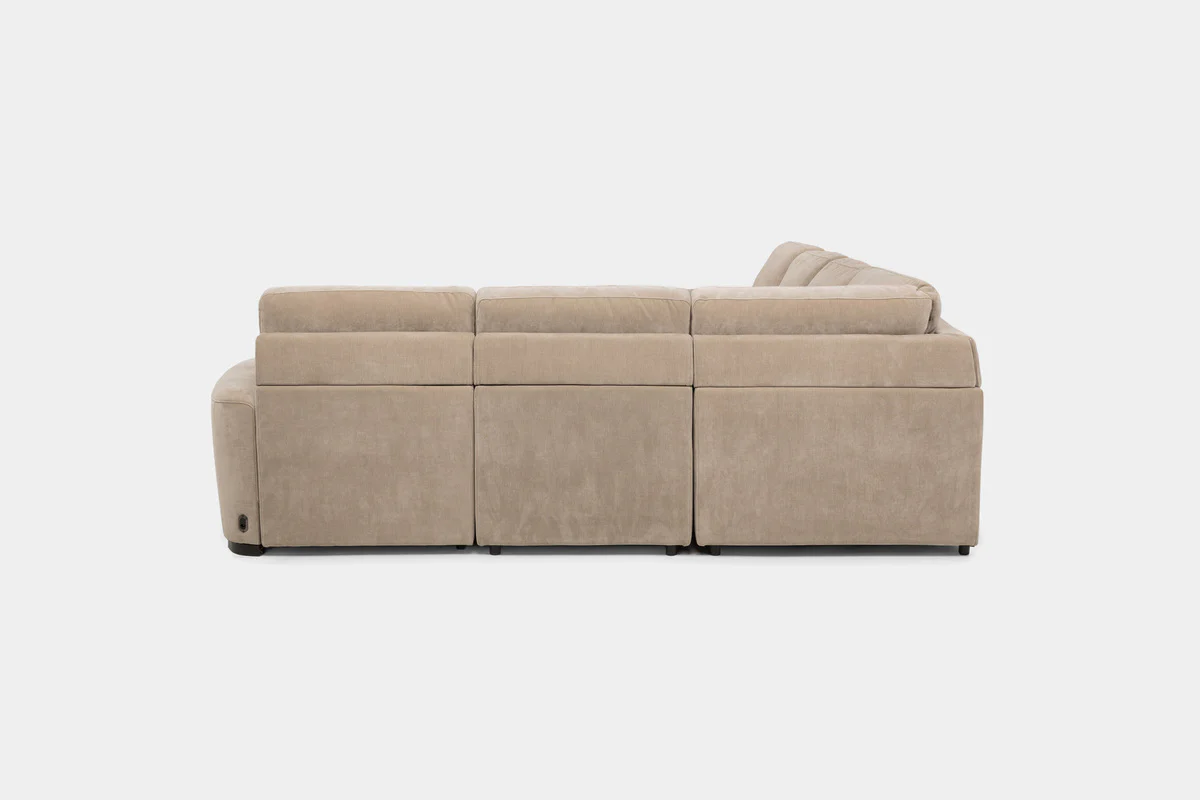 Wynn 6 Piece Power Sliding Sectional With Chaise & Armless Slider - Image 7
