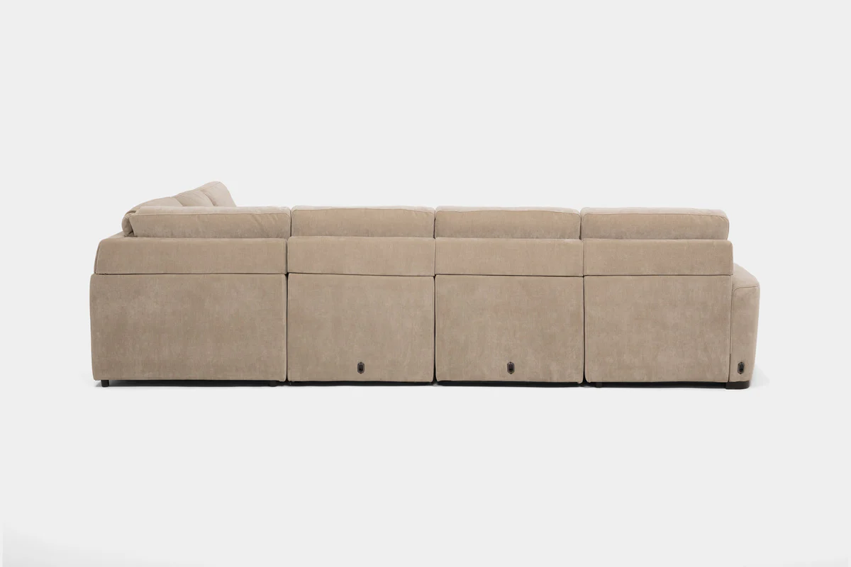 Wynn 6 Piece Power Sliding Sectional With Chaise & Armless Slider - Image 8
