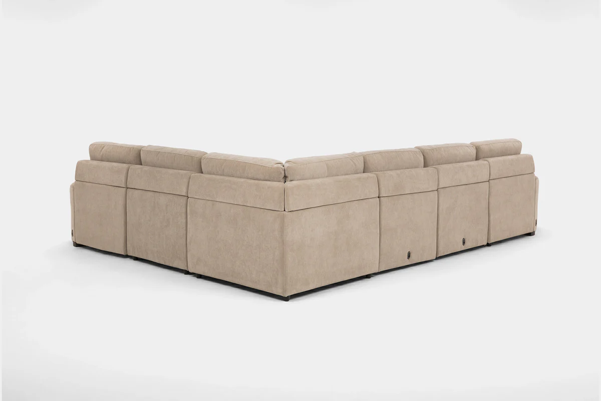 Wynn 6 Piece Power Sliding Sectional With Chaise & Armless Slider - Image 9