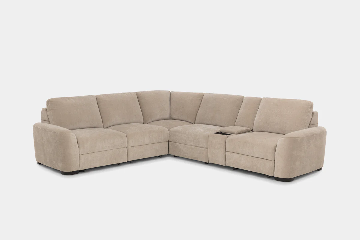 Wynn 6 Piece Power Sliding Sectional With Power Armless Slider