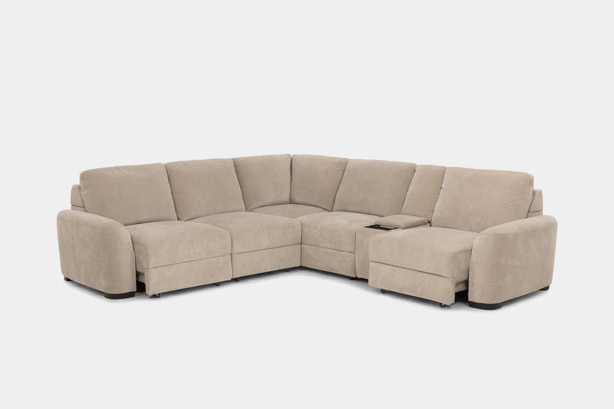 Wynn 6 Piece Power Sliding Sectional With Power Armless Slider - Image 2