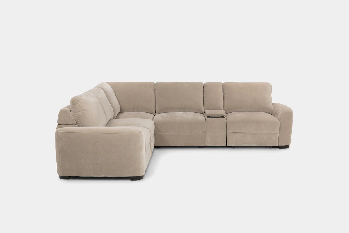 Wynn 6 Piece Power Sliding Sectional With Power Armless Slider - Image 4