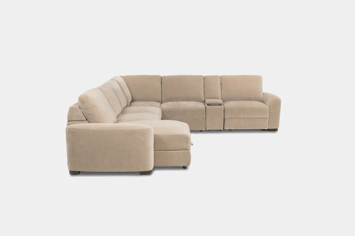 Wynn 7 Piece Power Sliding Sectional With Chaise & Armless Slider - Image 2