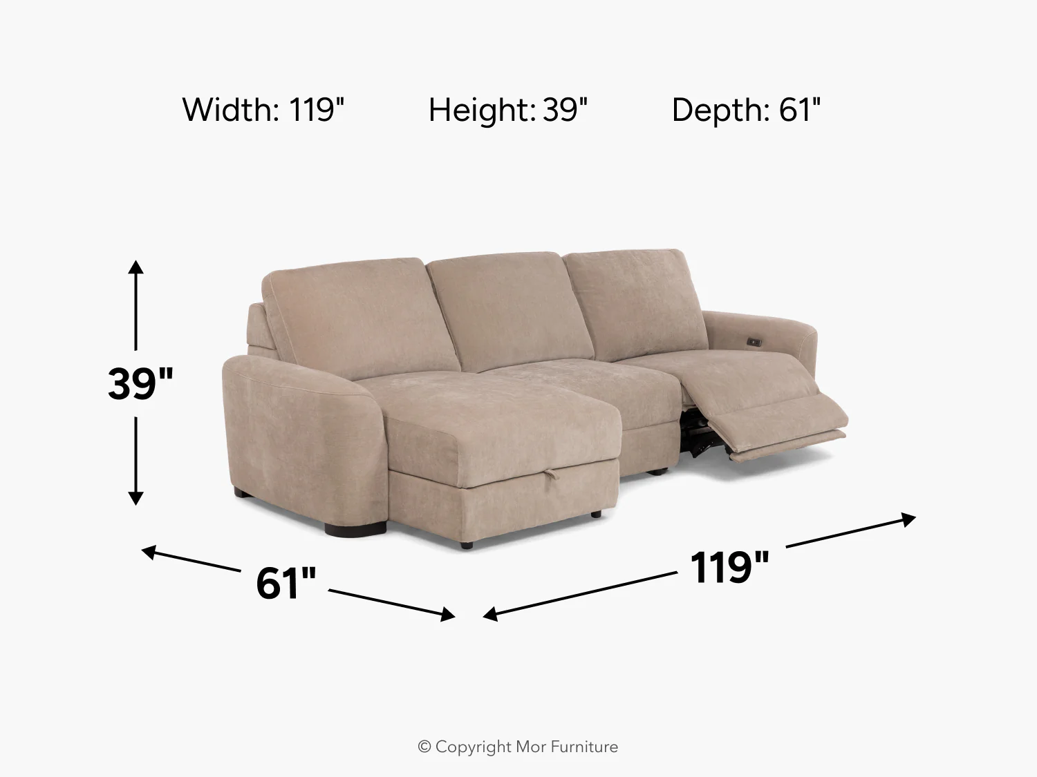 Wynn Sofa Chaise - Image 8