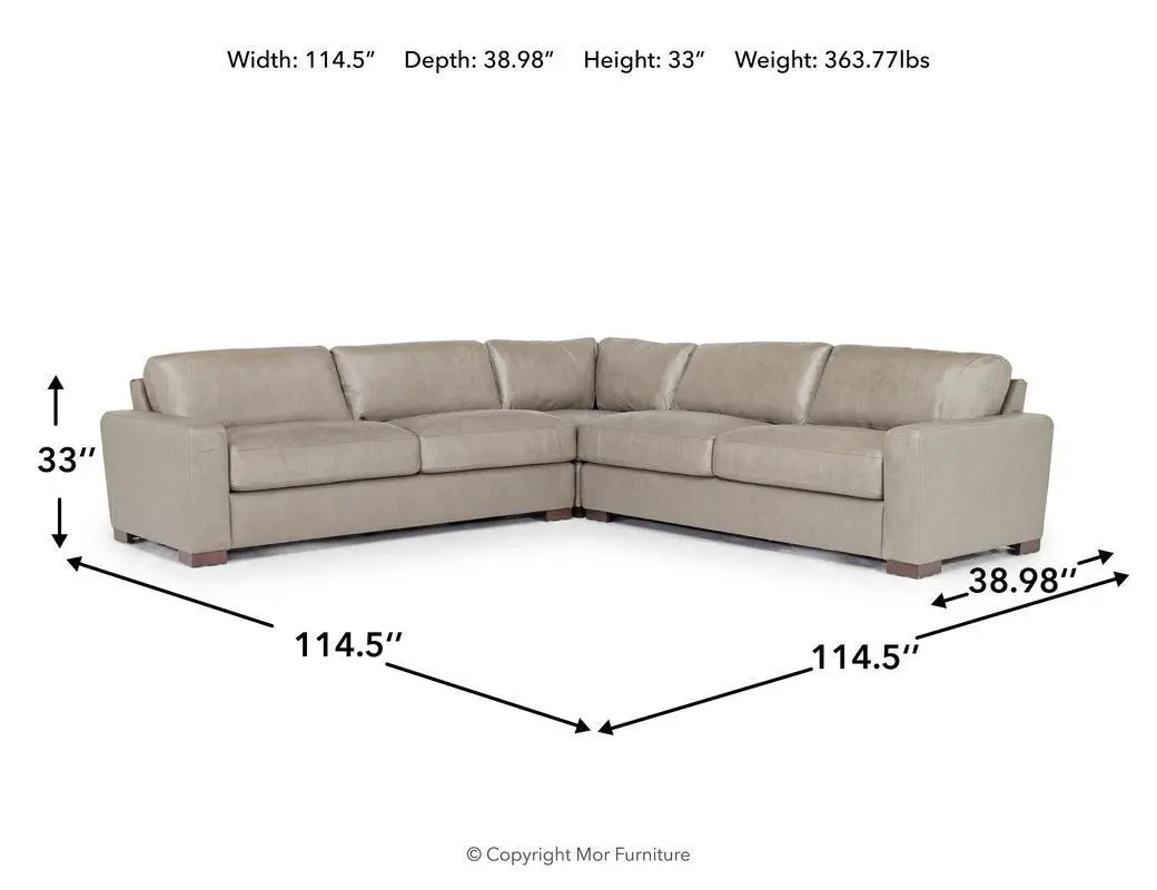 York 3 Piece Sectional - Image 11