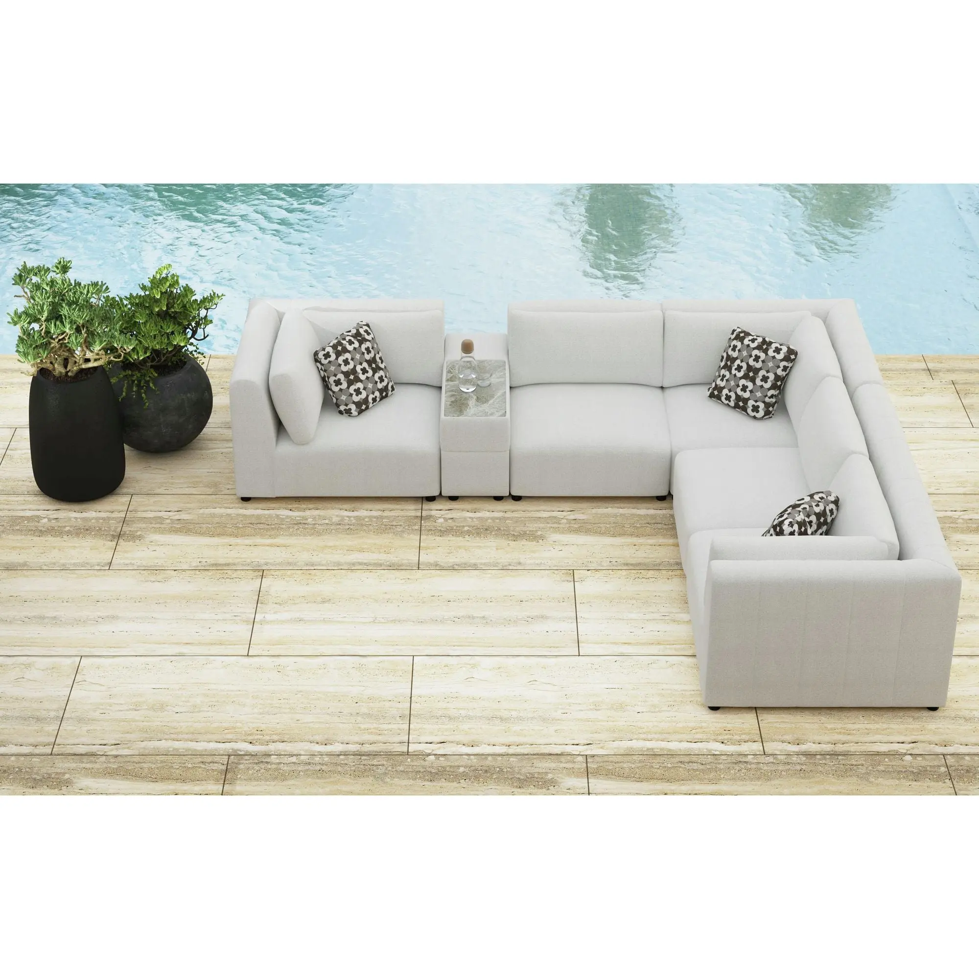 Zandara Outdoor Armless Chair - Image 8