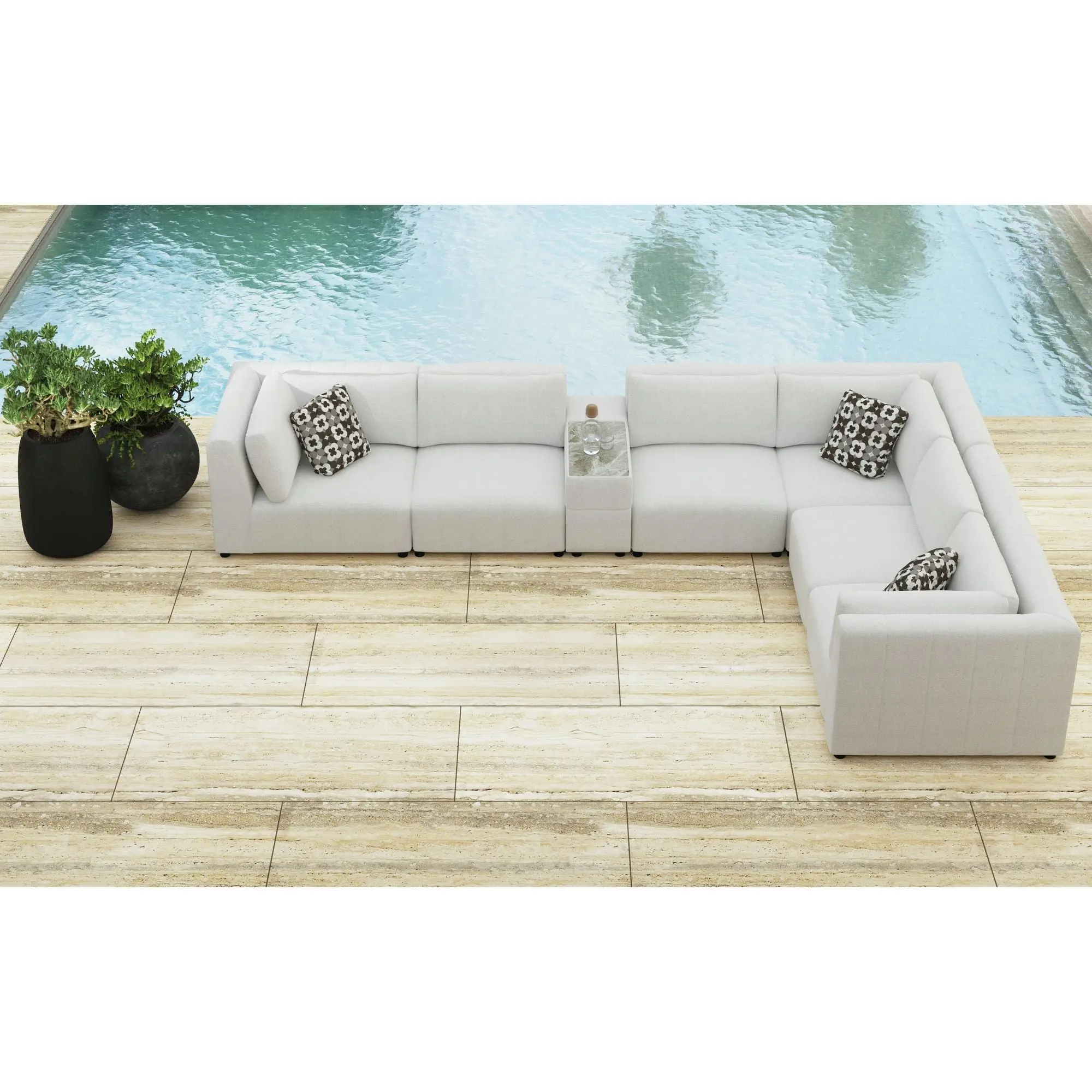Zandara Outdoor Armless Chair - Image 9